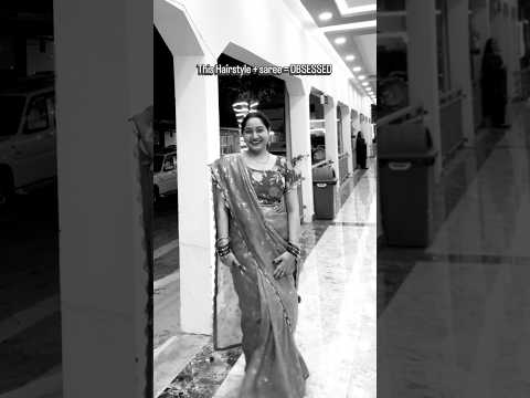 Saree + Hairstyle = Perfect 👌.
