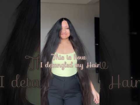 This is how I detangled my Hair