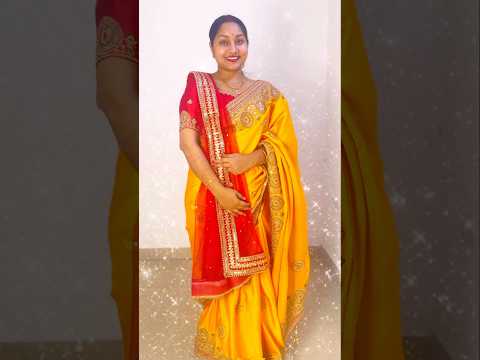 Saree Draping Idea for Newly Bride |